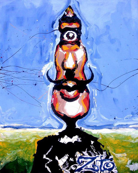 Dali Cyclops Enamel Portrait