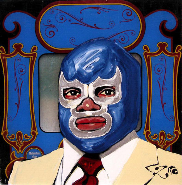 Blue Demon II Enamel Portrait