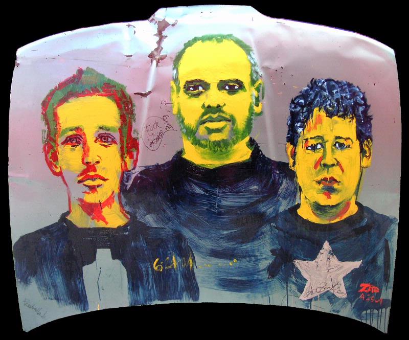 Barnyard Playboys Enamel Portrait