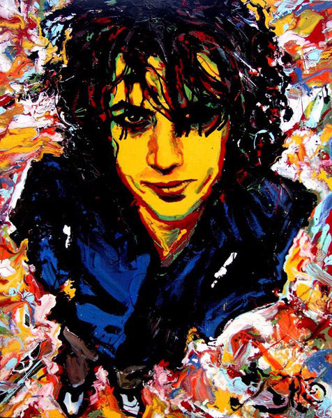 Syd Barrett Enamel Portrait