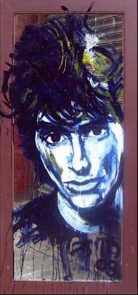 Johnny Thunders Enamel Portrait