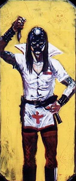 Death Nurse 2000 Oil Portrait