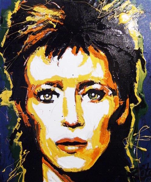 Bowie Enamel Portrait