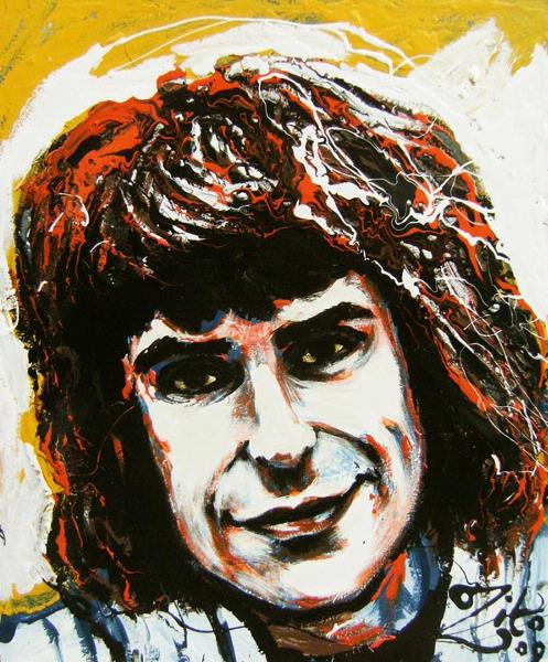 Ray Davies Enamel Portrait