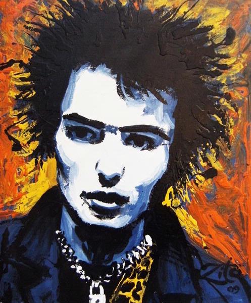 Sid Enamel Portrait