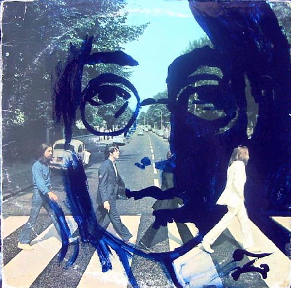 John On Abbey Road Enamel Portrait