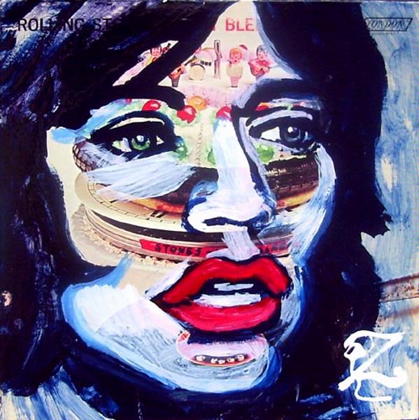 Mick On Let It Bleed Enamel Portrait