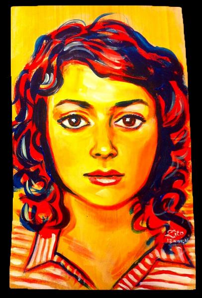 Eliane Pinchart Acrylic Portrait