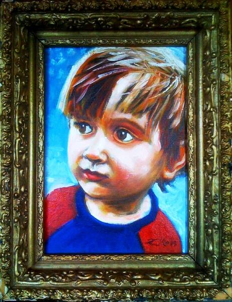 Breezy Boy Oil Portrait