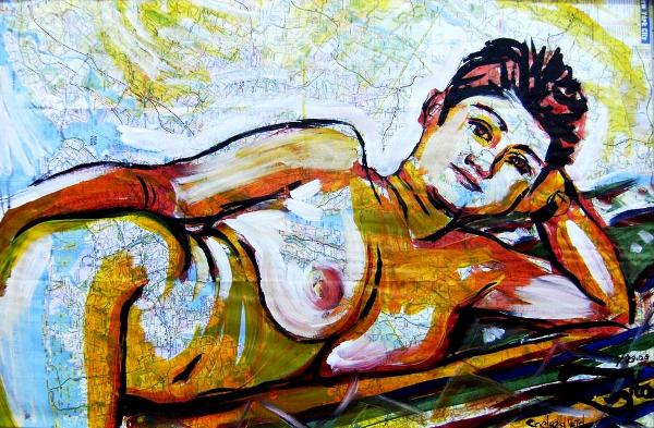 Susan Olmetti Acrylic Portrait