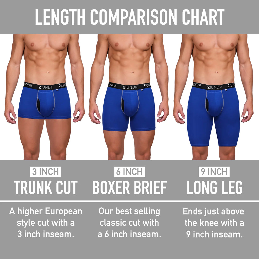 Swing Shift Boxer Brief - White/Grey