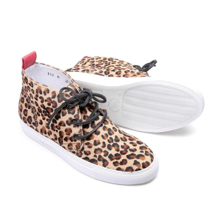 Women's Pony Hair Leopard Chukka Sneaker