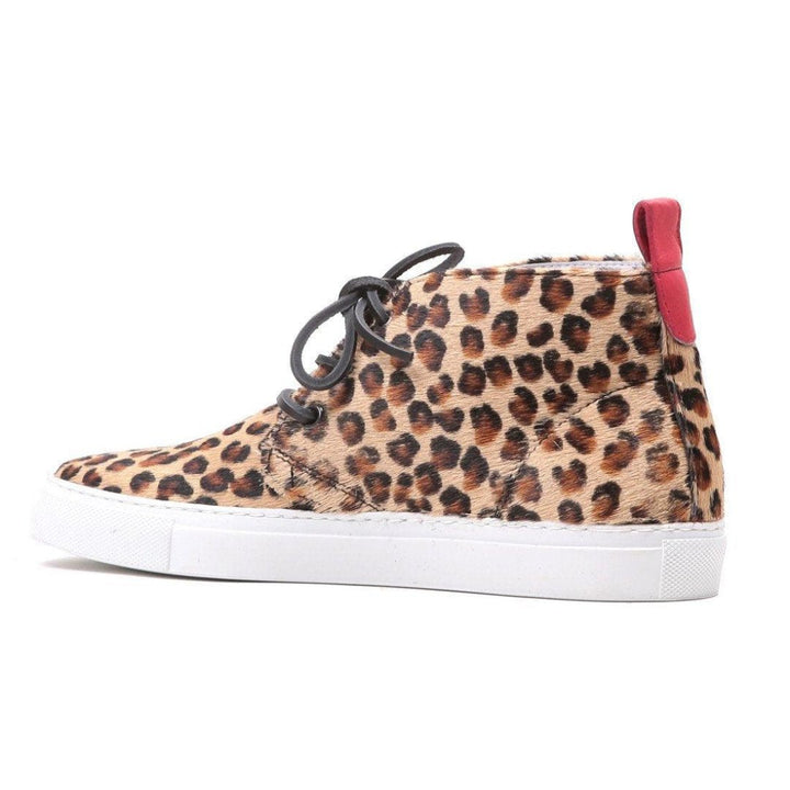 Women's Pony Hair Leopard Chukka Sneaker