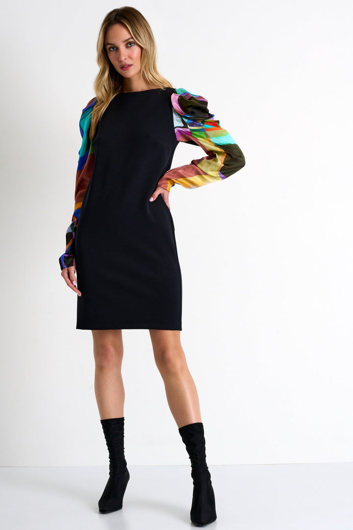 Glamorous Puff-Sleeve Dress - 52337-69-953 02 / 953 Sunny / 75% POLYAMIDE, 25% ELASTANE