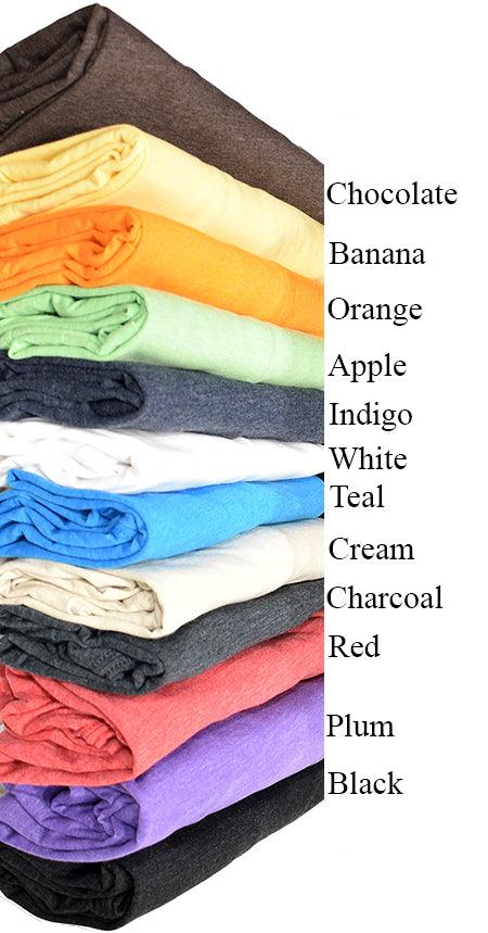 Fashion colors and extremely soft. Perfect with shorts, jeans or pants Can be worn as casual and updated or as a dressy tee. Contemporary modern sizing. Order one size up if between sizes or prefer a loose fit. Washer / dryer no problem. No wrinkling, fading or pilling. Imported.