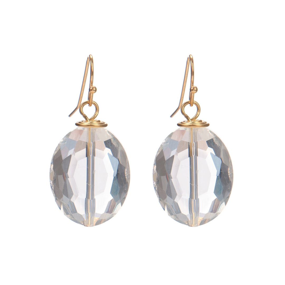 Clear Crystal With Top Wrap Earrings