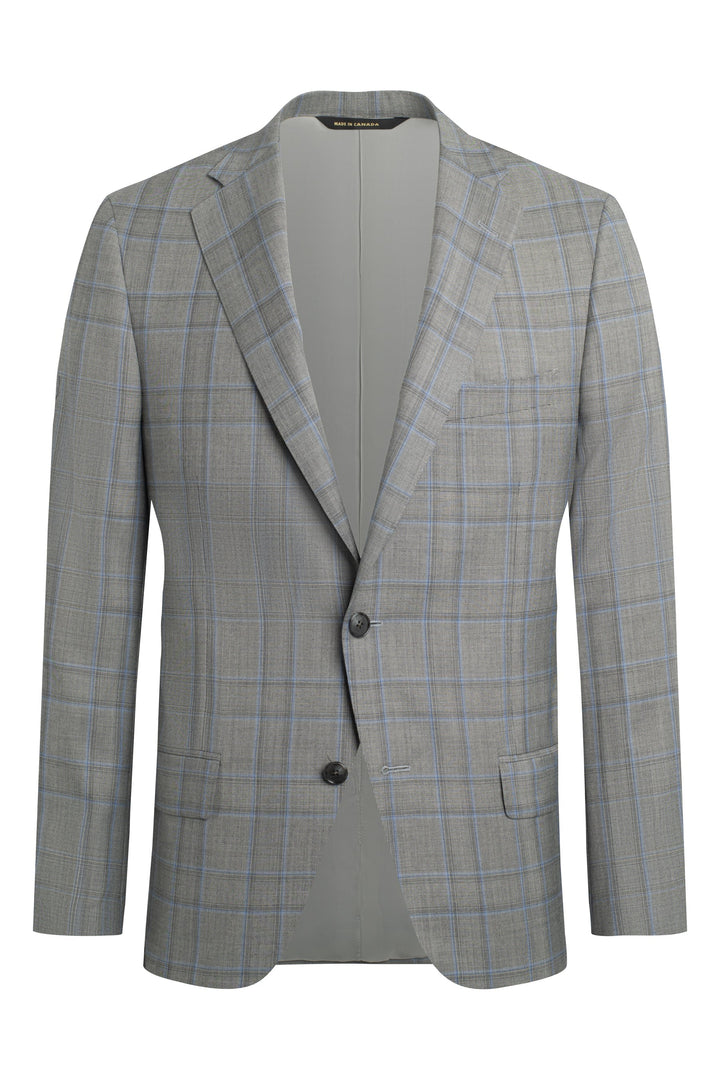 Grey Blue Plaid Tasmanian Jacket