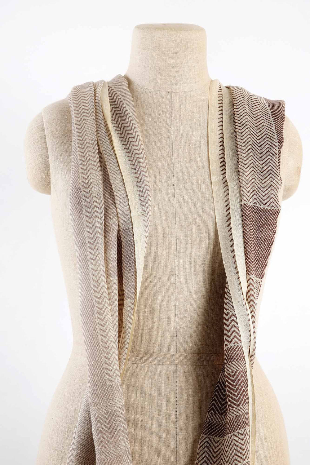 Luxury Printed Silk Cashmere Scarf