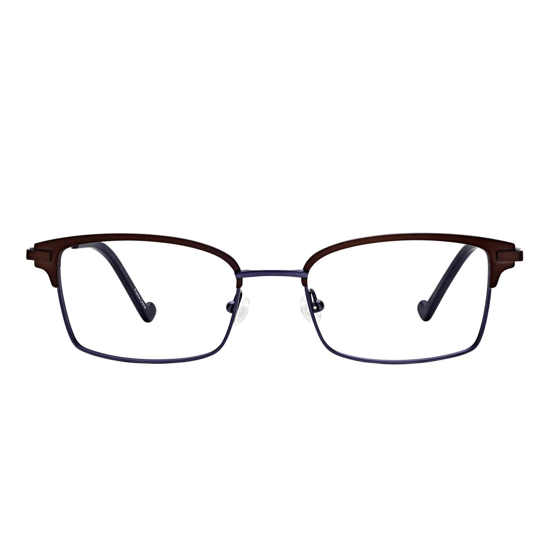 high quality reading glasses  brown blue