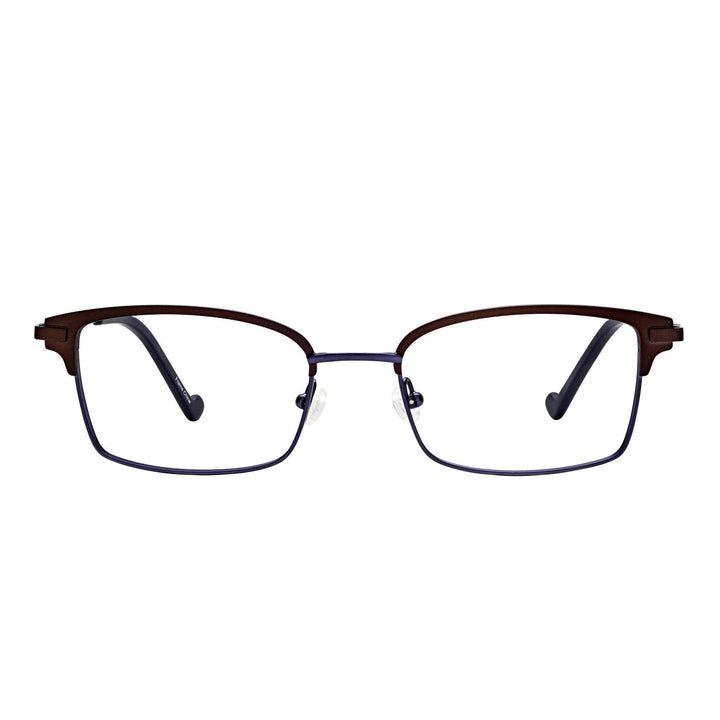 high quality reading glasses  brown blue