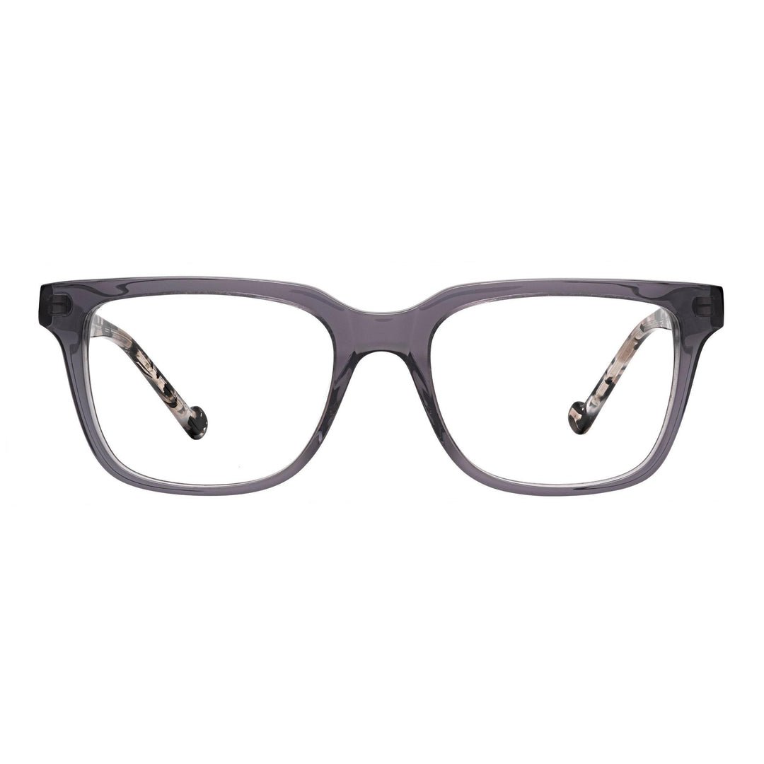 quality computer glasses translucent gray oversized