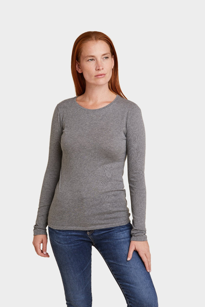 Cotton/Cashmere L/S Crewneck - Majestic Filatures Official Site of North America