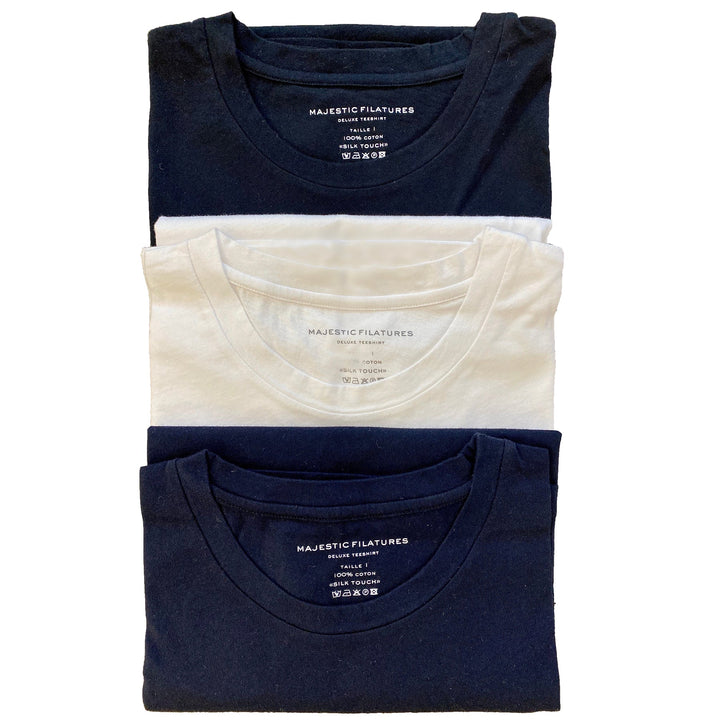 COTTON SILK TOUCH CREWNECK 3-PIECE GIFT PACK - MAJESTIC FILATURES