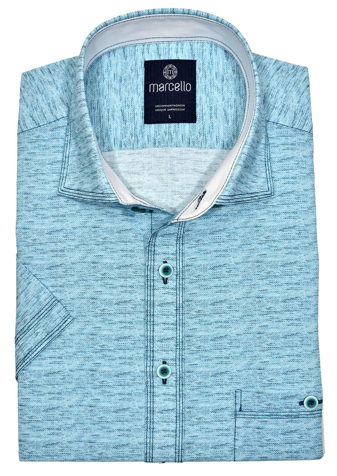 Mist aqua short sleeve shirt