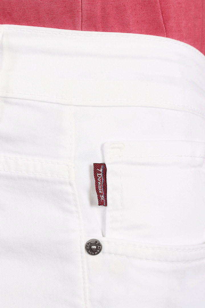 Five Pocket Stretch Pants in White - 7 Downie St.®