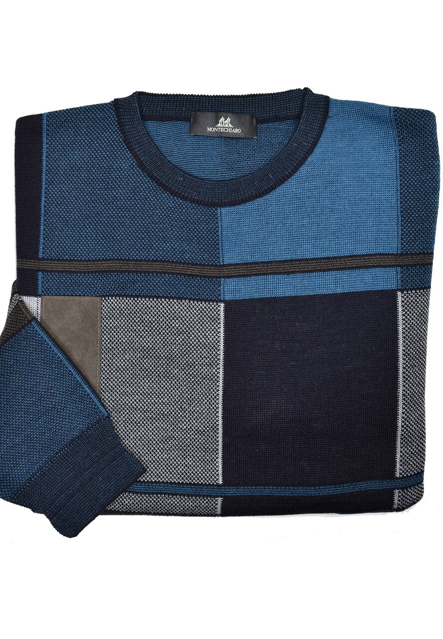 ZM6227 Italian Marine Color Block Sweater - Marcello Sport