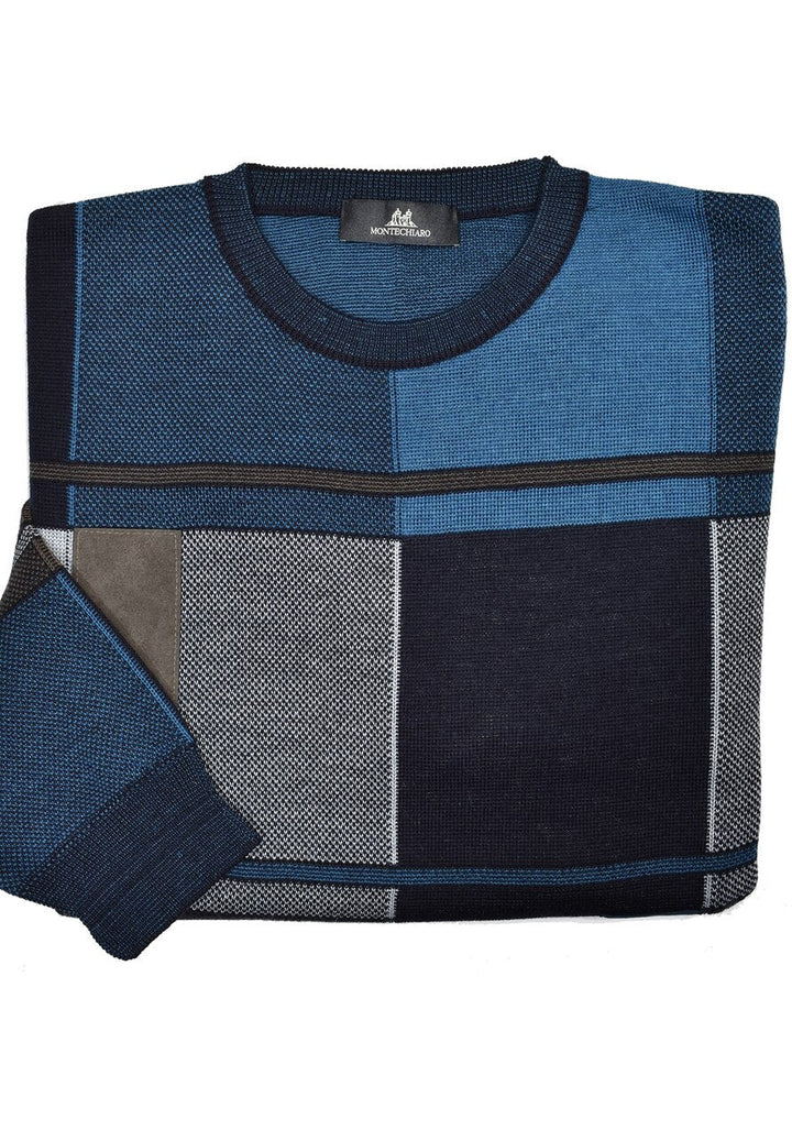 ZM6227 Italian Marine Color Block Sweater - Marcello Sport