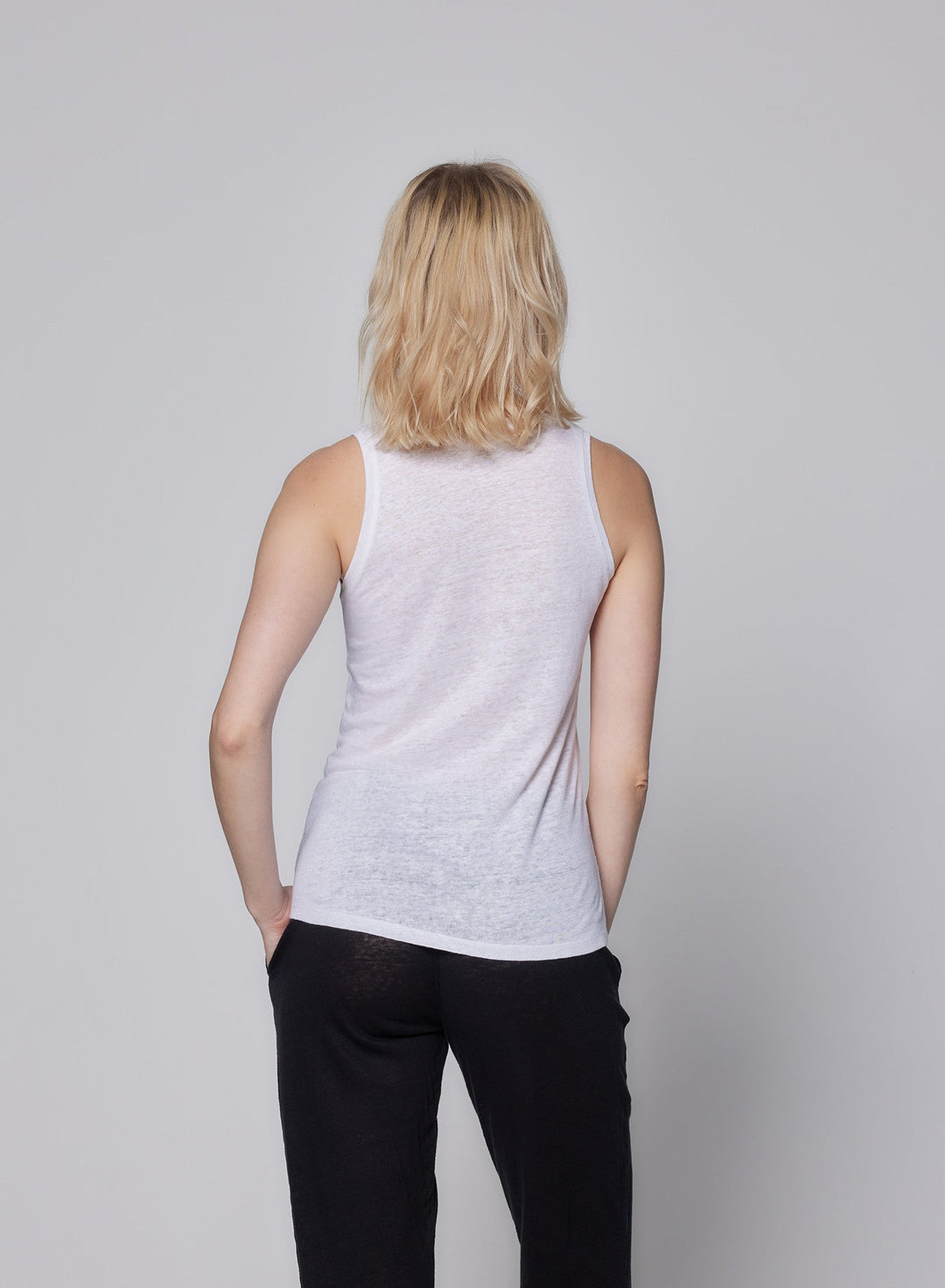 Stretch Linen Tank