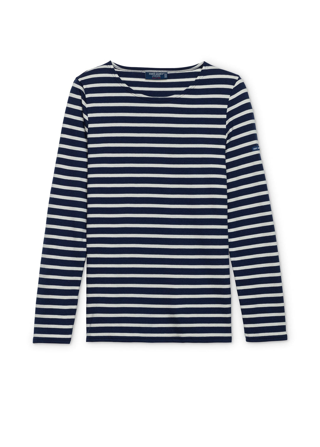 MINQUIDAME - Breton Striped Shirt with Long Sleeve (NAVY / ECRU)