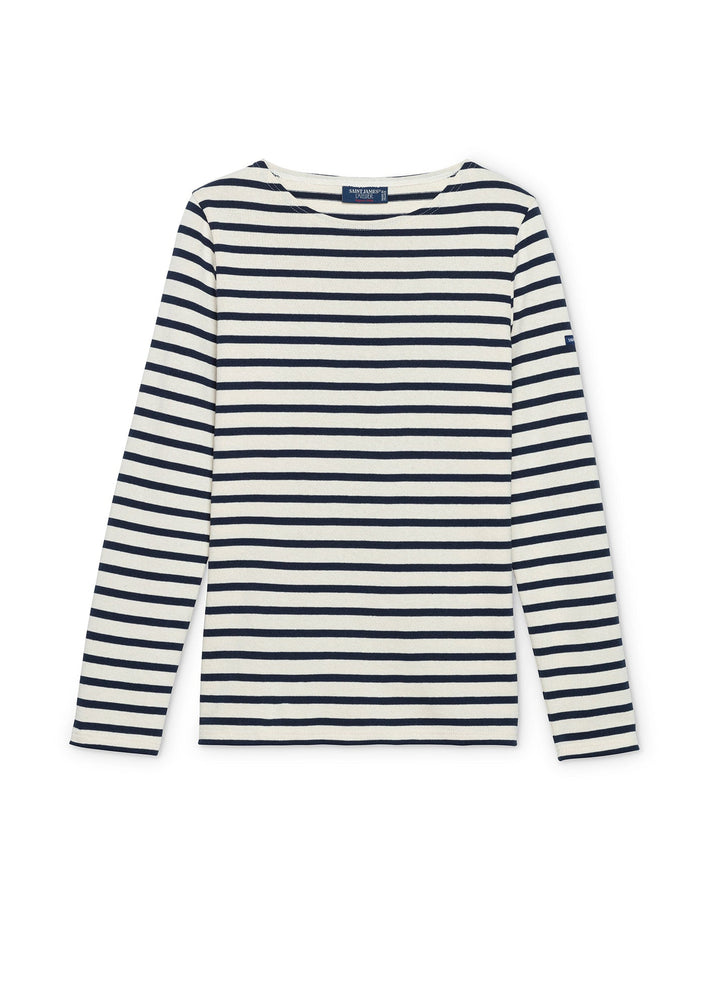 MERIDAME II - Authentic Breton Shirt | Heavyweight Cotton | Women Fit (ECRU / NAVY)