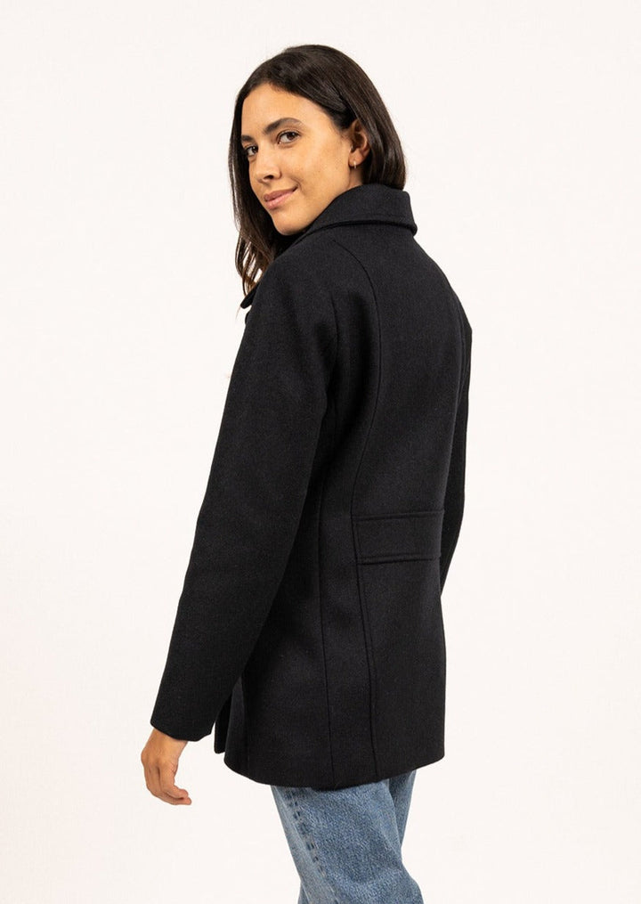 VOILURE II - Authentic Peacoat for Women | 100% Wool (NAVY)