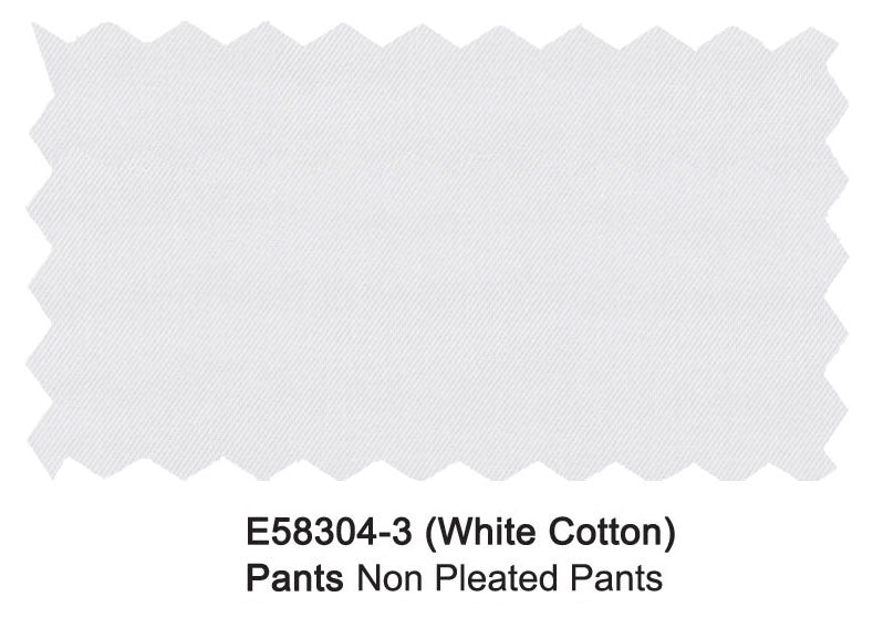 E58304-3- Enzo Pants-White Cotton