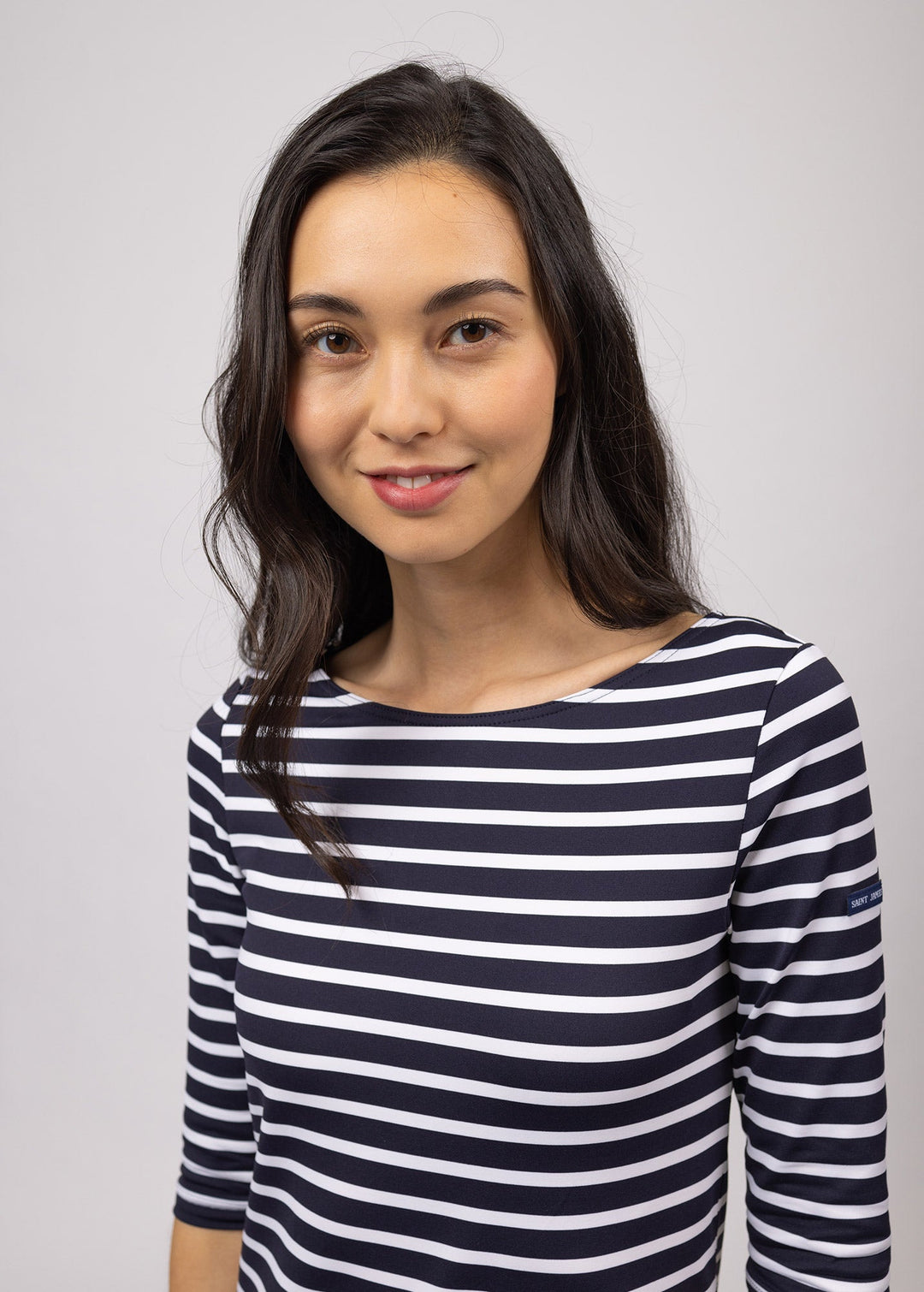 PROPRIANO - Form-Fitting Nautical Stripe Dress (NAVY / WHITE)