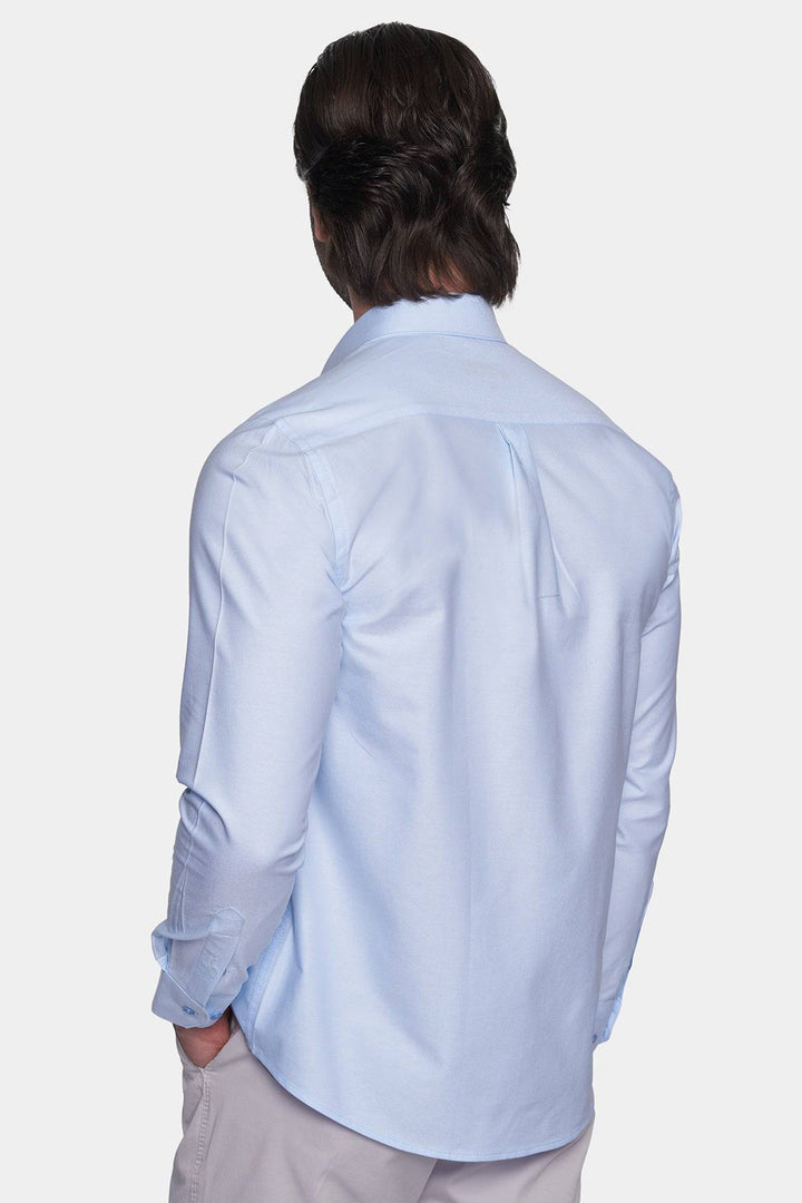 Premium Cotton Dress Shirt (Sky)