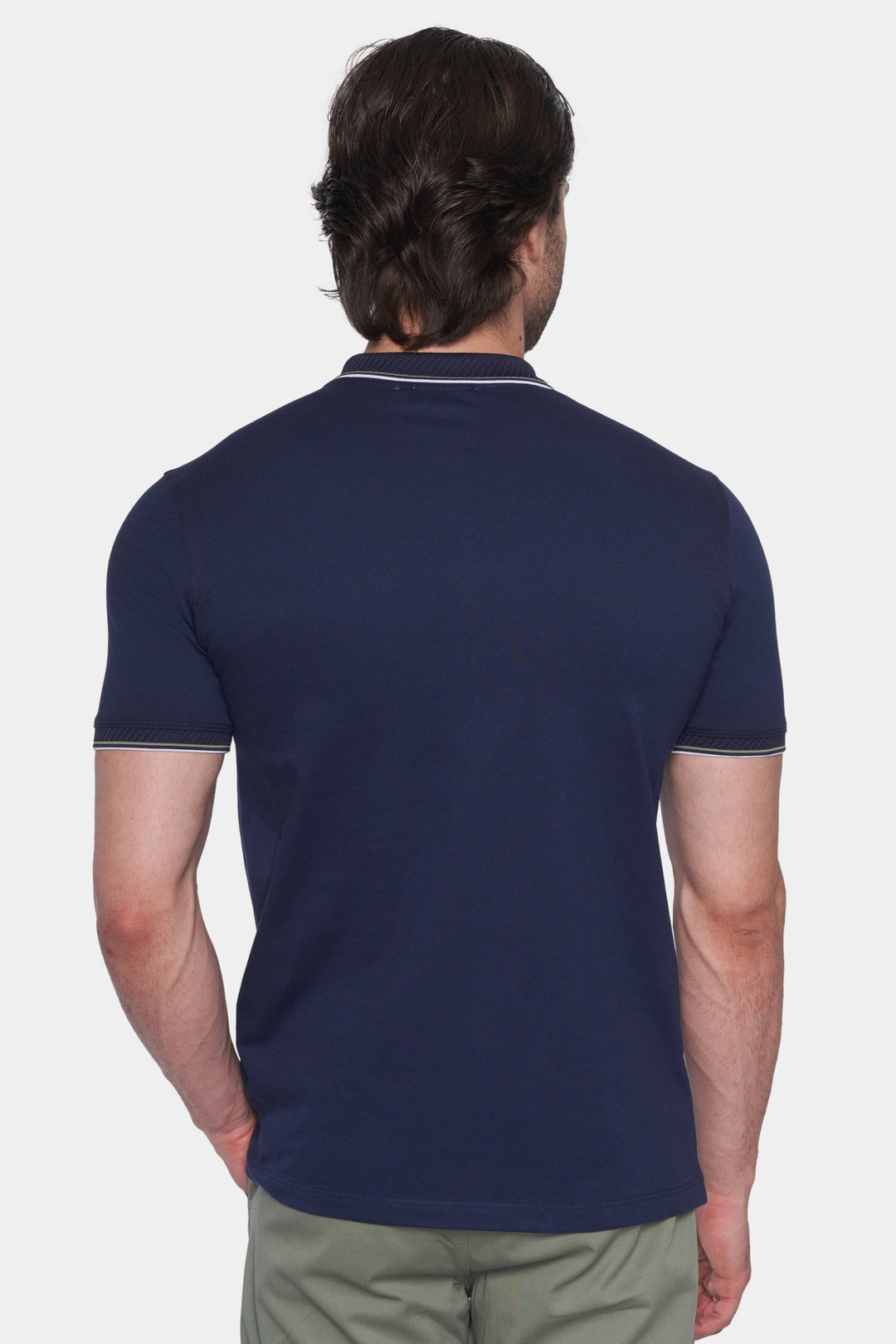 The Mercerized Cotton Polo (Navy)
