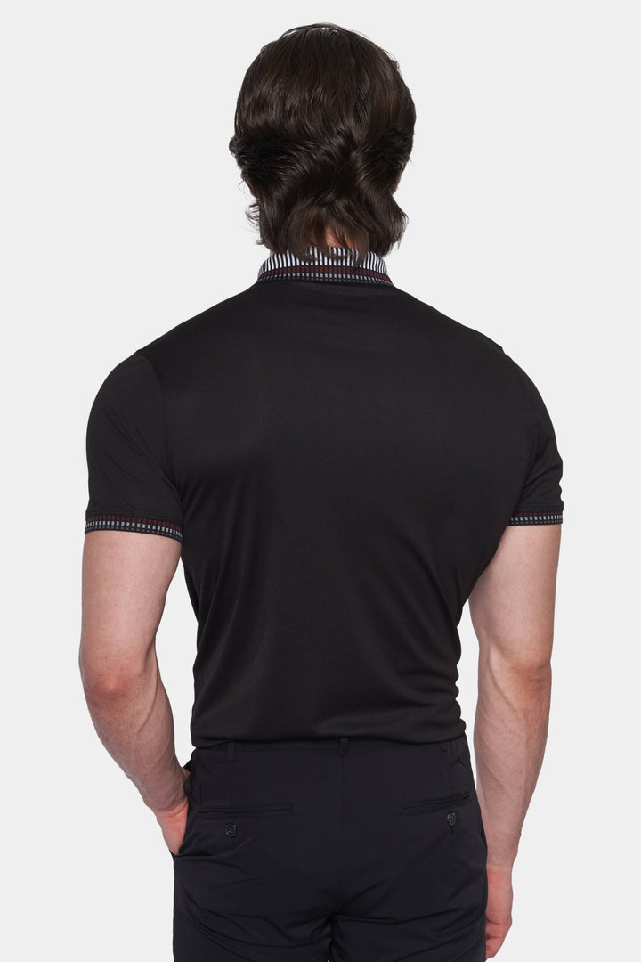 The Mercerized Cotton Polo (Crown Black)
