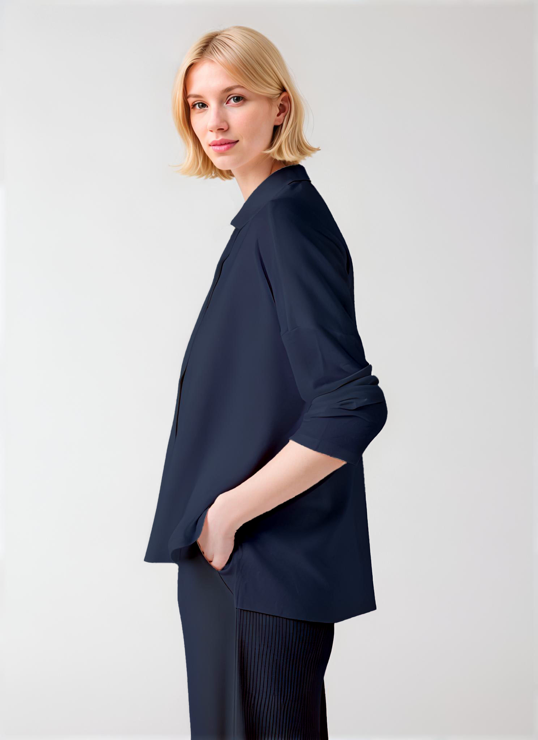 Long Sleeved Shirt - Marine