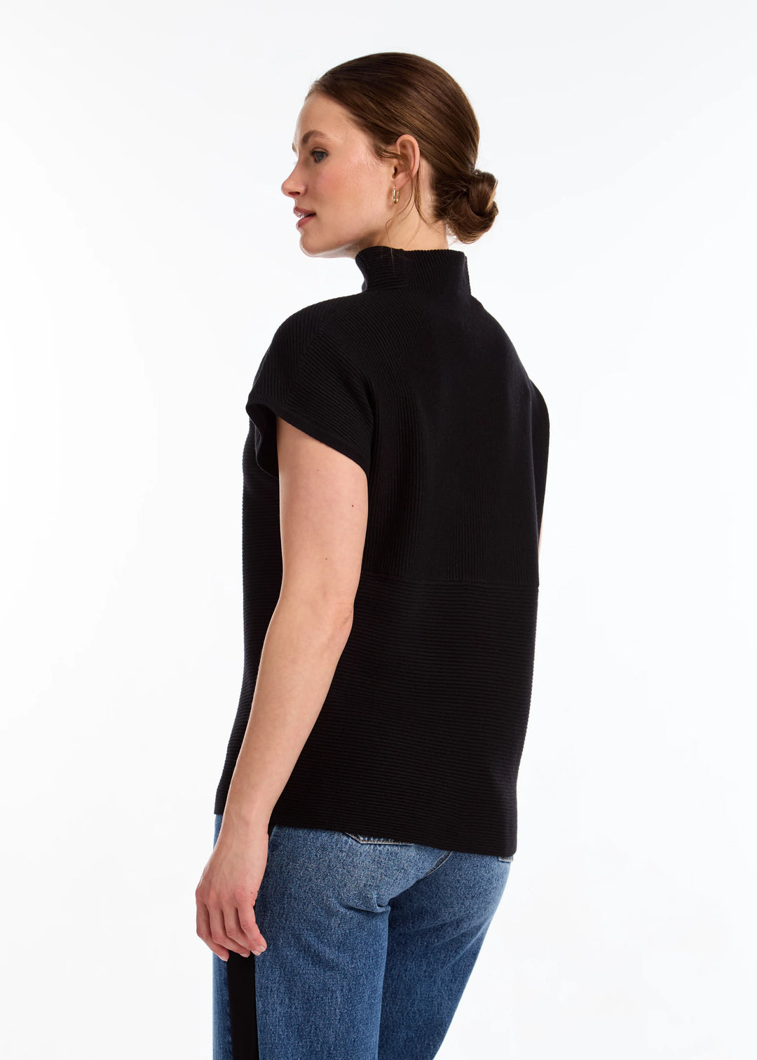 Ottoman Cap Sleeve Sweater