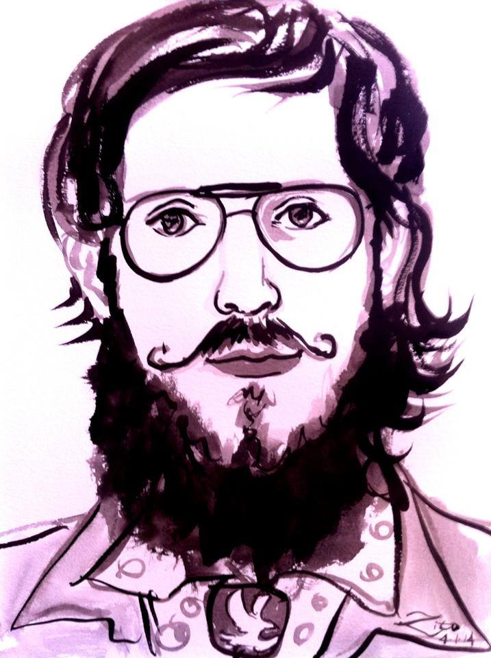 Beard Brigade Watercolor Portrait