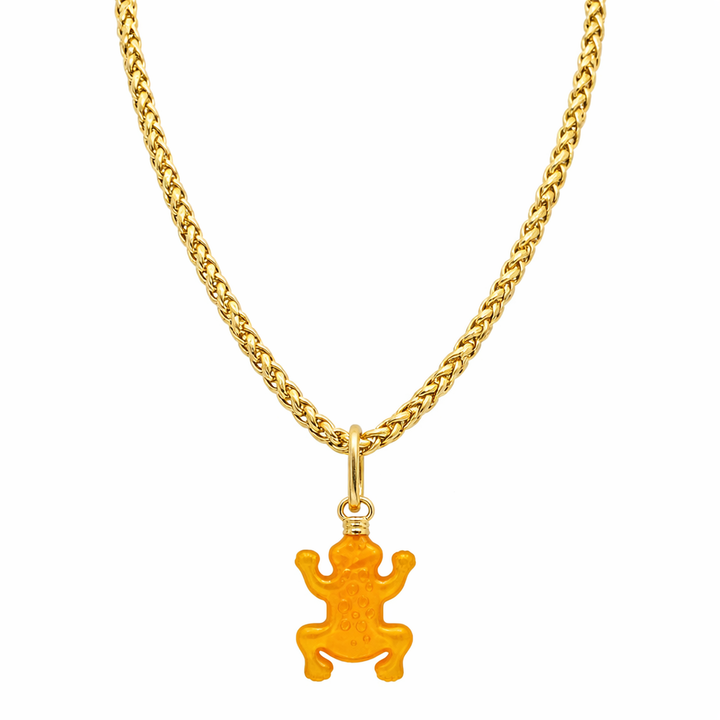 Ochre Frog Charm