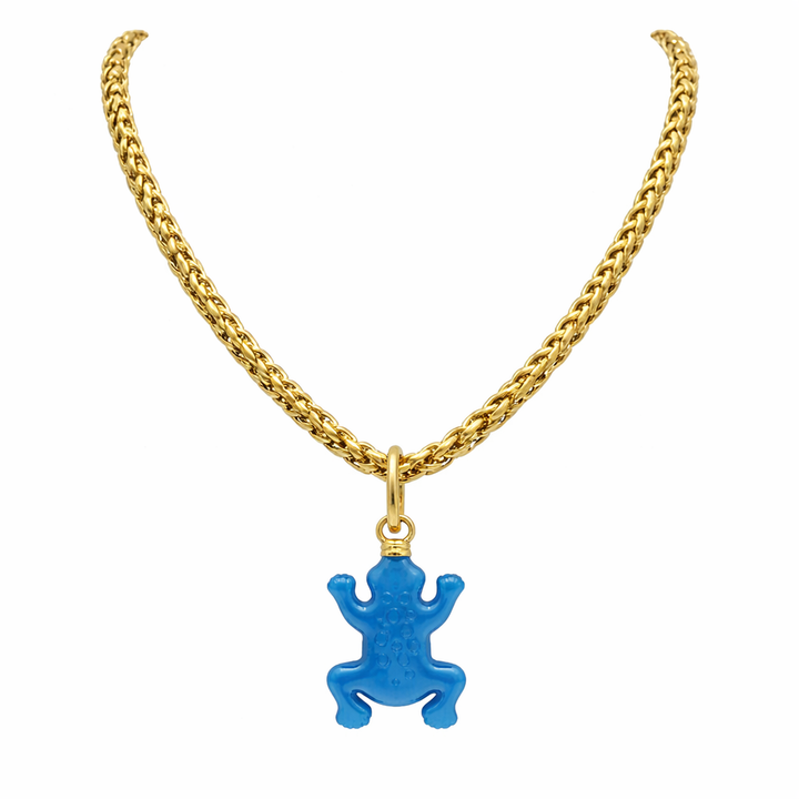 Cerulean Frog Charm