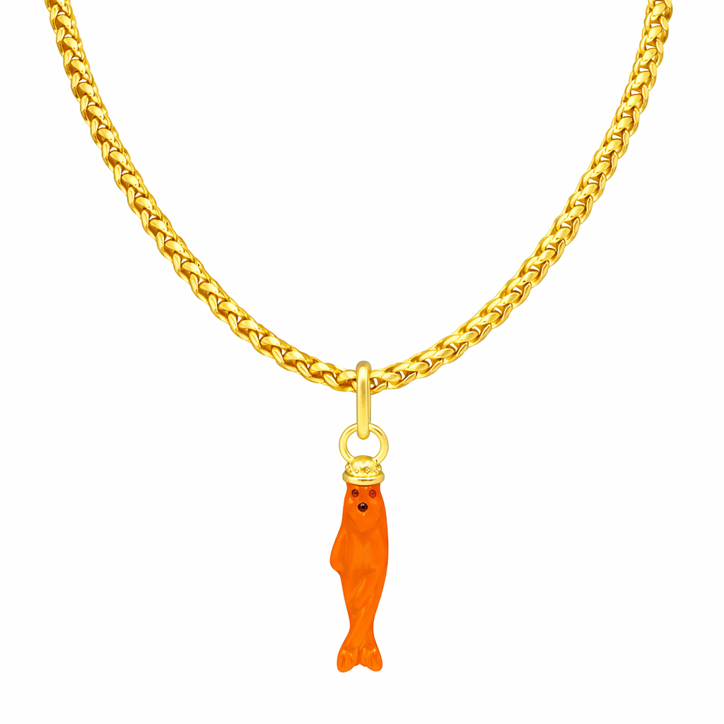 Orange Fish Charm