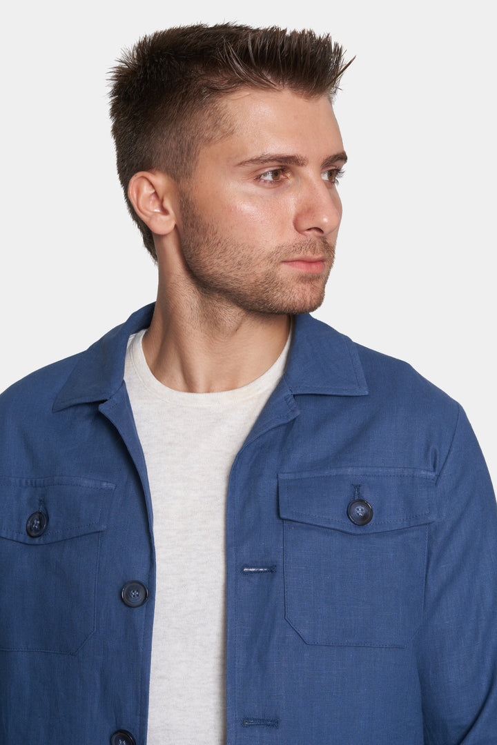 Slim Safari Coat (ocean)