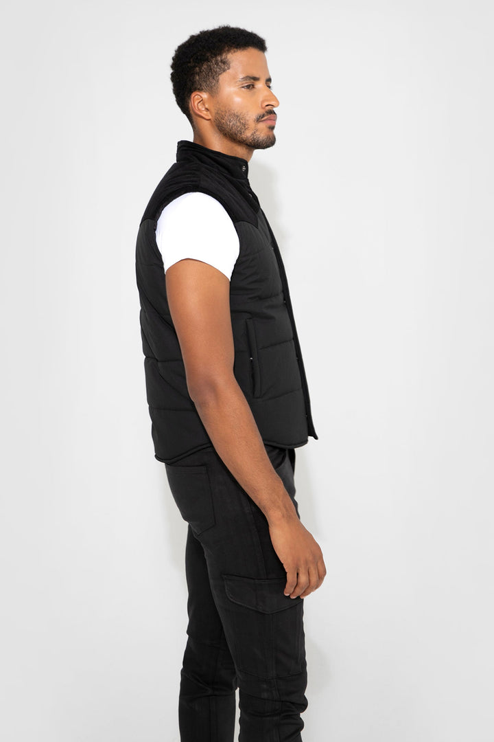 Wayne Vest Needle Cord Noir