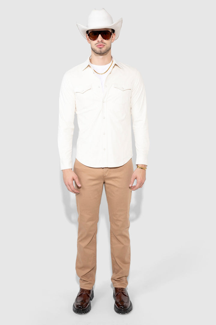 Eastwood Butter Suede Vintage Blanc