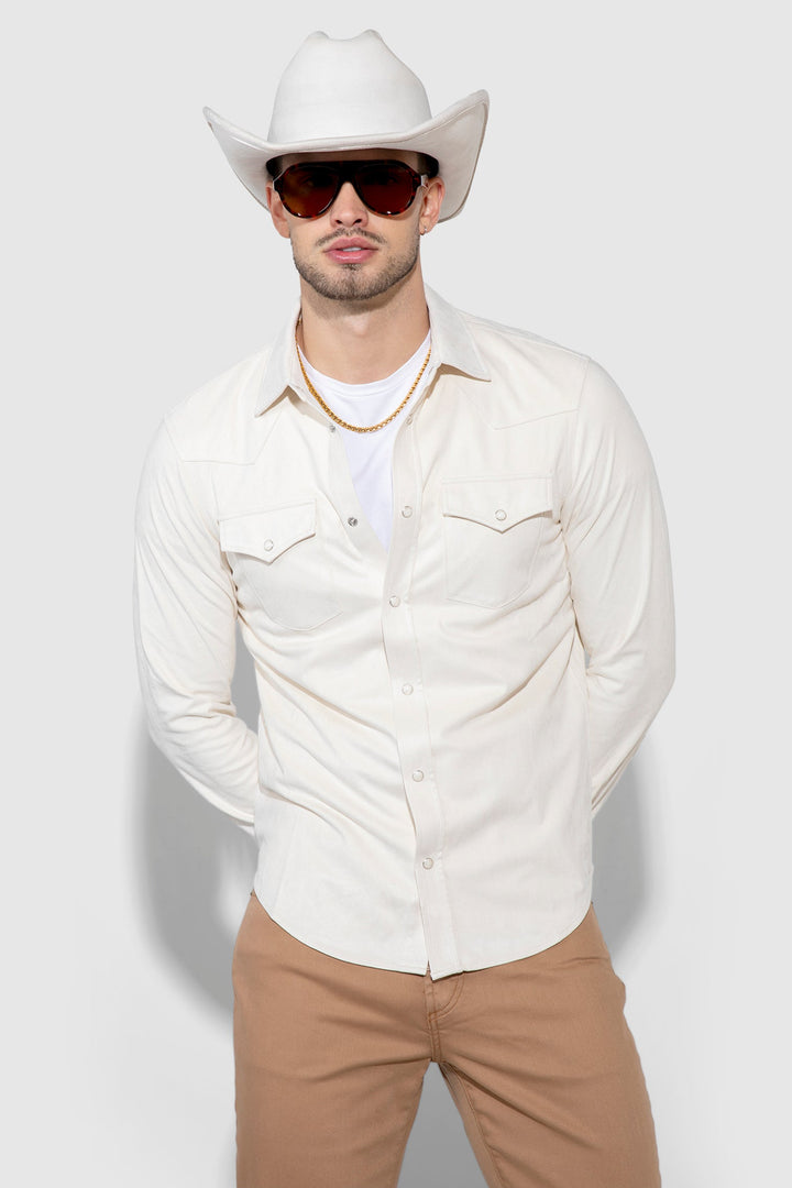 Eastwood Butter Suede Vintage Blanc